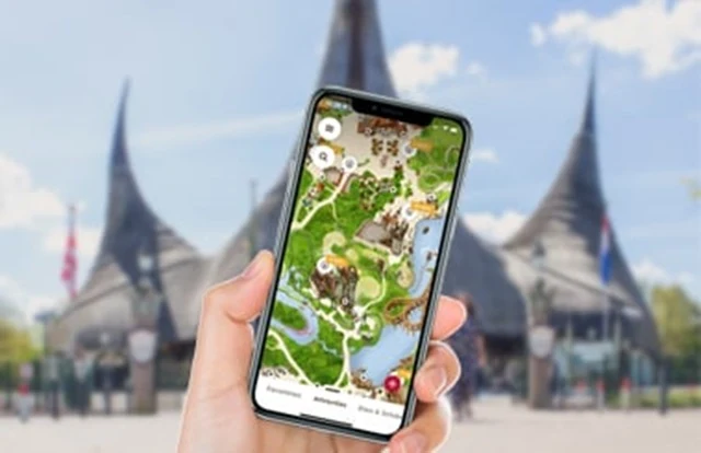 De officiële Efteling-app met de live parkkaart
